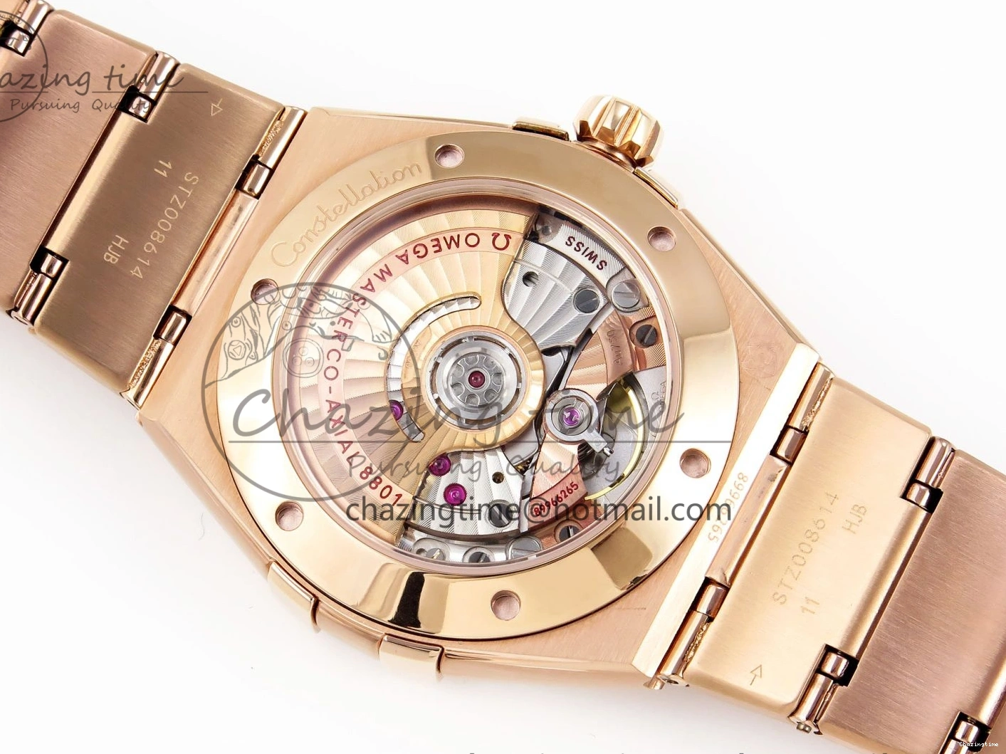 0327 Constellation 39mm RG ASWF 1:1 Best Edition Blue Dial on RG Bracelet A Practical 7778